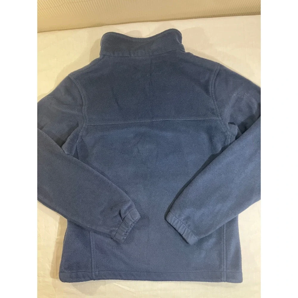 Columbia Mens Navy Blue Full Zip Fleece‎ Jacket Mock Neck Size M 00656-BV0-2011